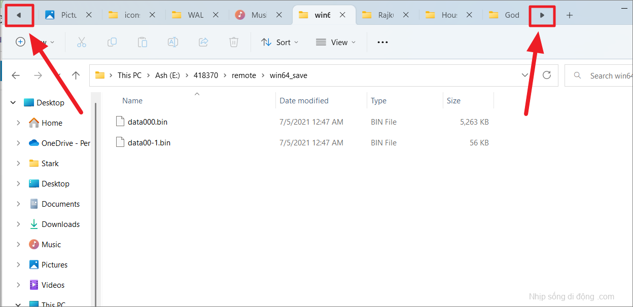 Hình ảnh này có thuộc tính alt trống;  tên tệp của nó là allthings.how-how-to-use-windows-11-file-explorer-tabs-image-17.png