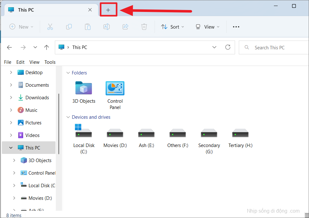 Hình ảnh này có thuộc tính alt trống;  tên tệp của nó là allthings.how-how-to-use-windows-11-file-explorer-tabs-image-8.png